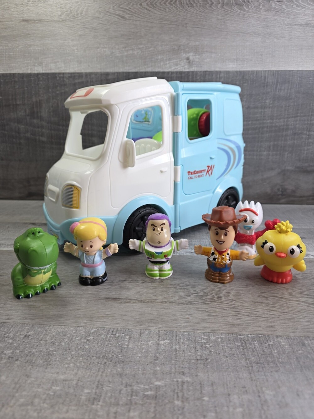 Fisher Price Little People Toy Story Campground Tri County RV LOT Disney b229